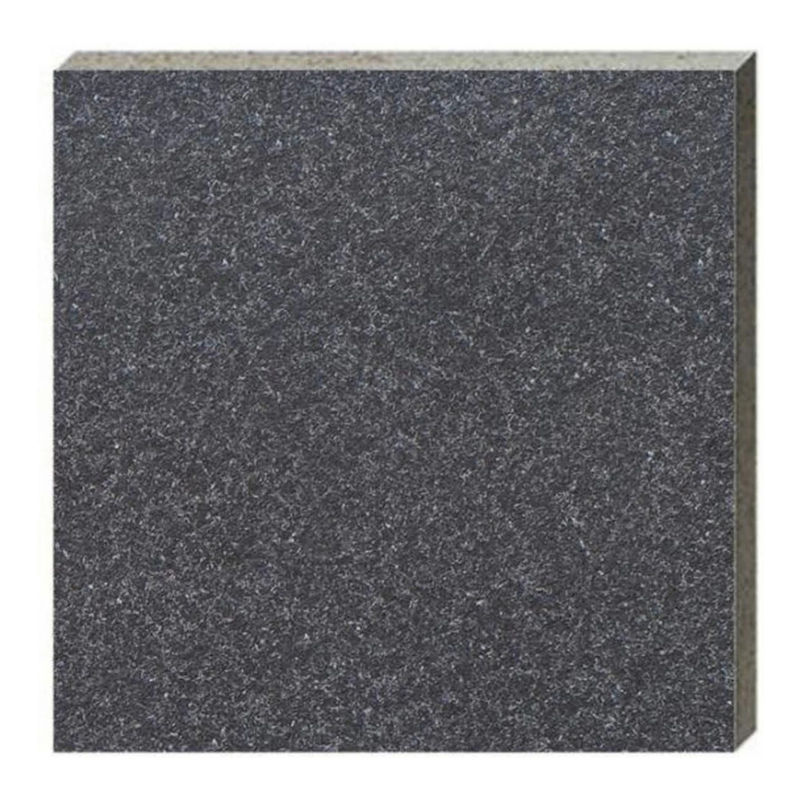 Dark Fine-Grain Fuding Black Granite-Look Porcelain Tile - MKH01-H