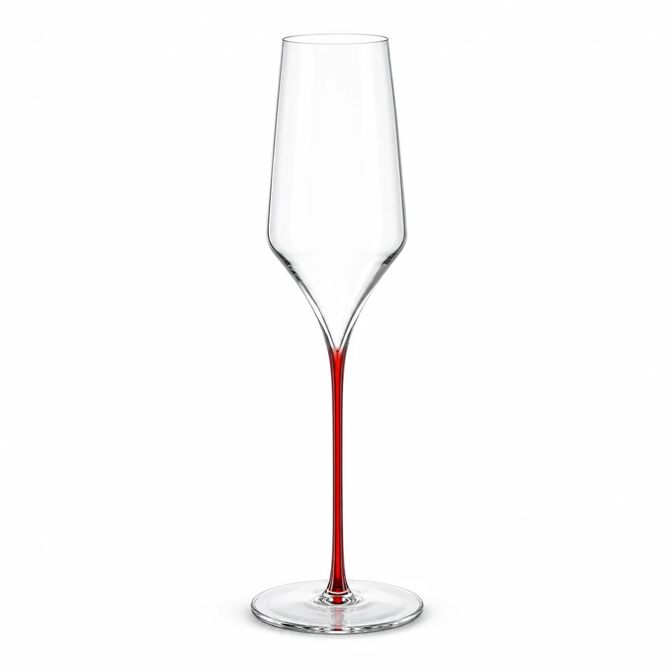Champagne flute, clear contemporary form, model DJ6007