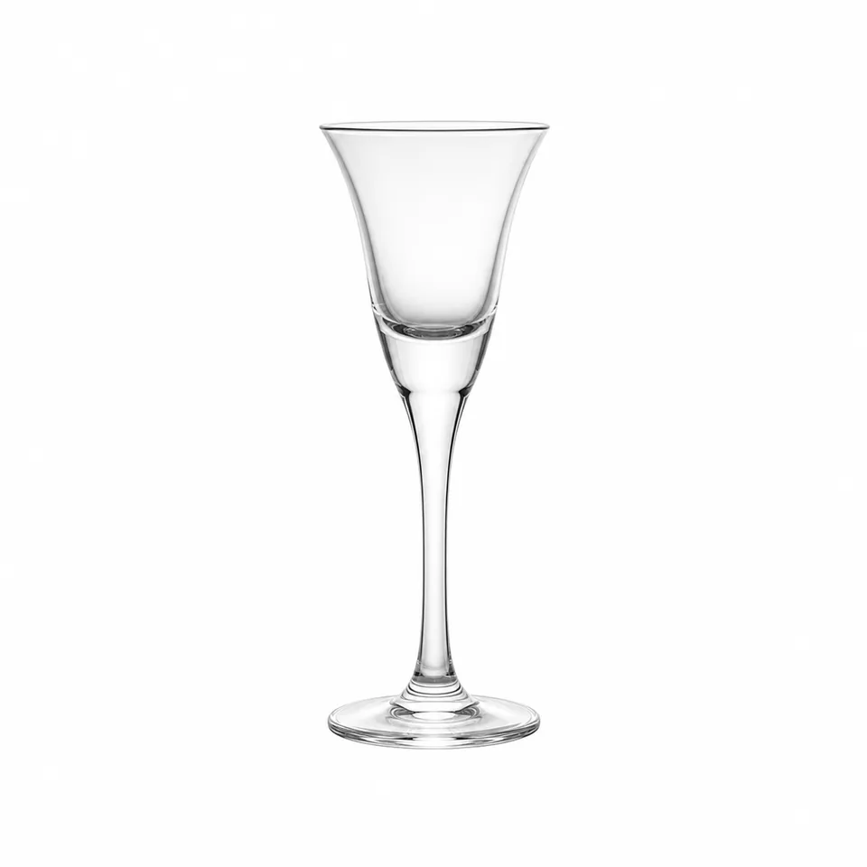 Liqueur / tasting glass, clear contemporary form, model DJZ022