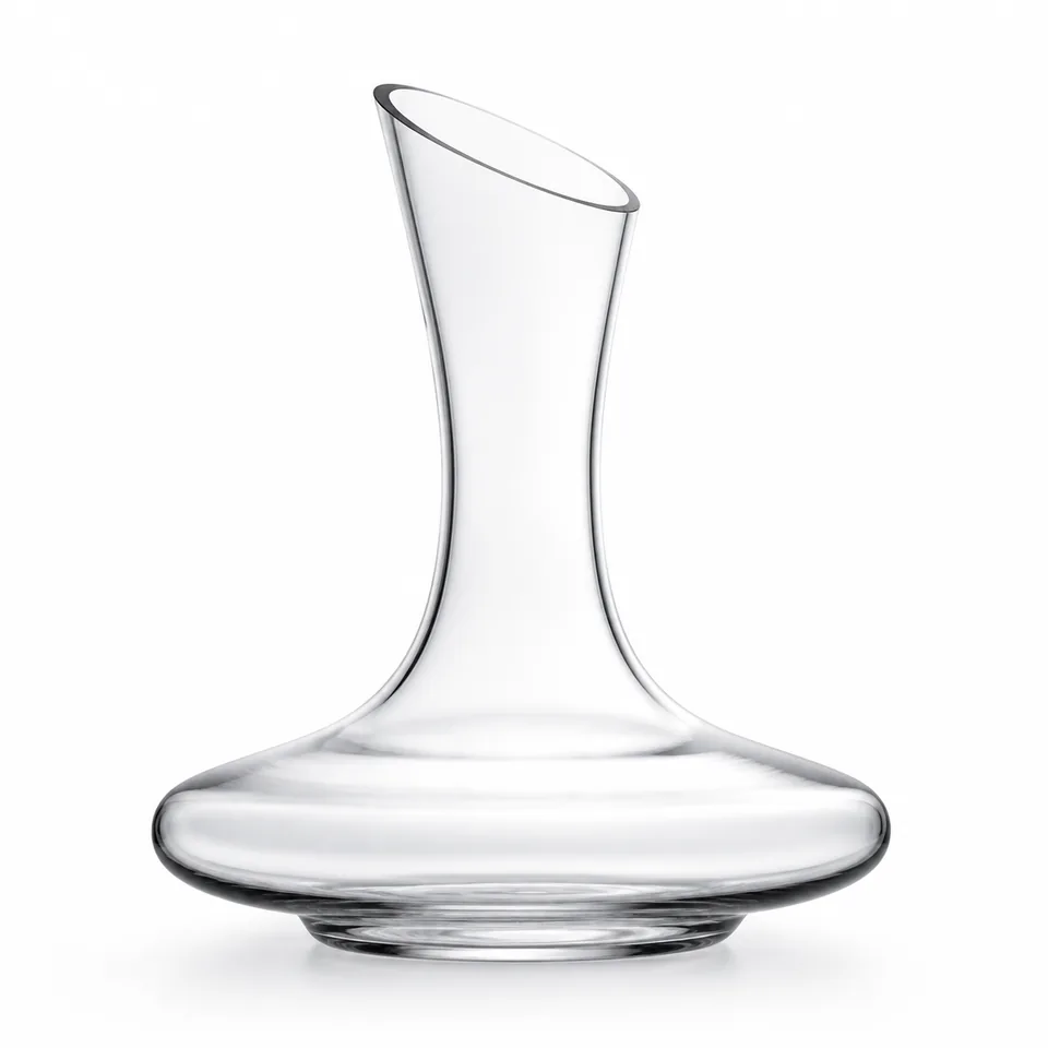 Wine decanter, wide stable base, model DJ9001