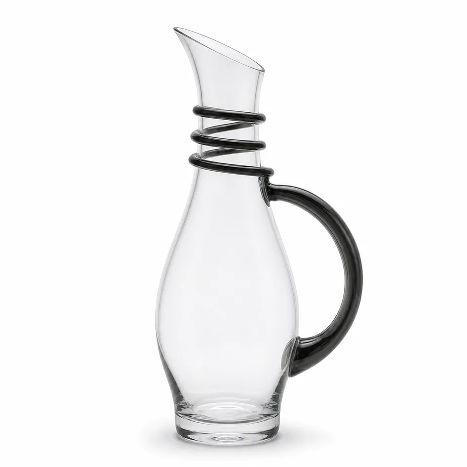 Wine decanter, clear contemporary form, model DJ9060