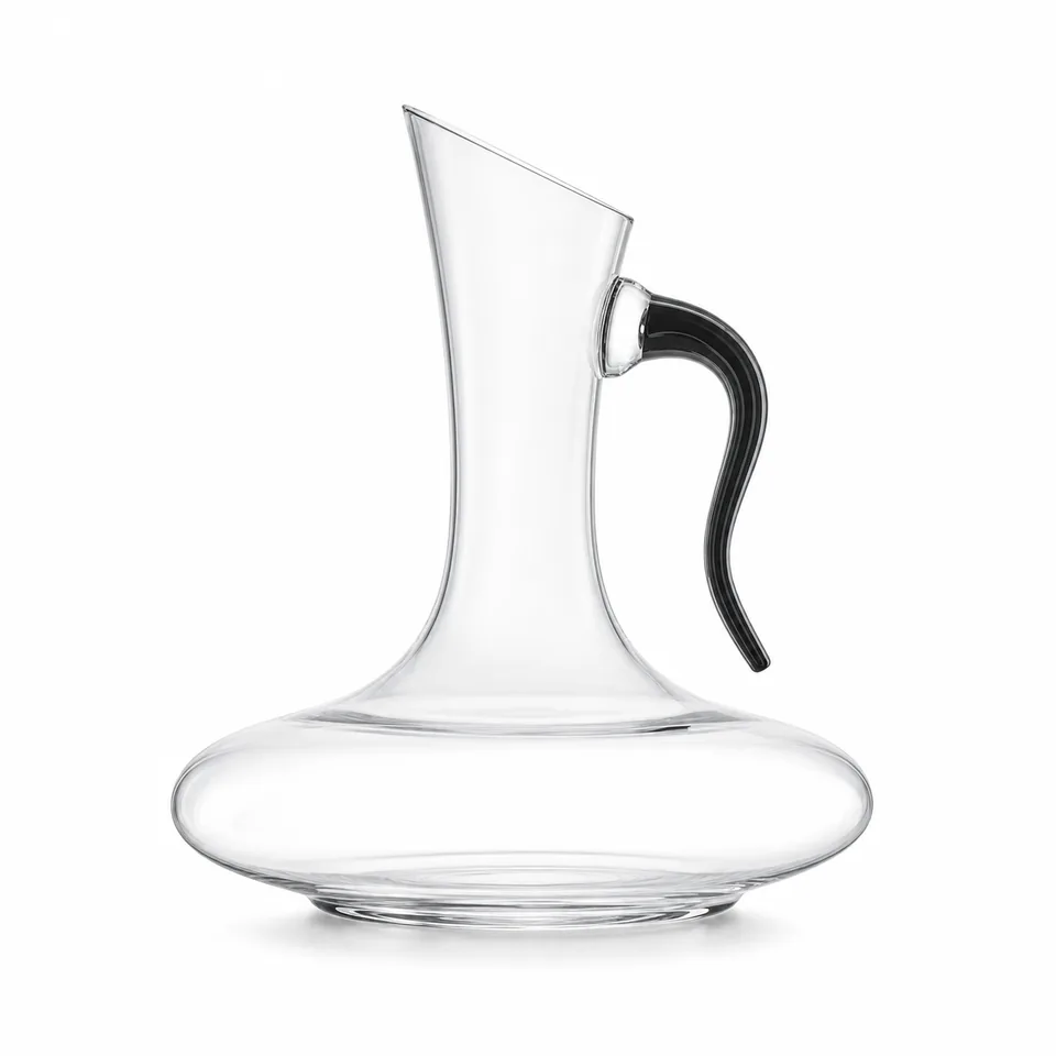 Wine decanter, clear contemporary form, model DJ9098