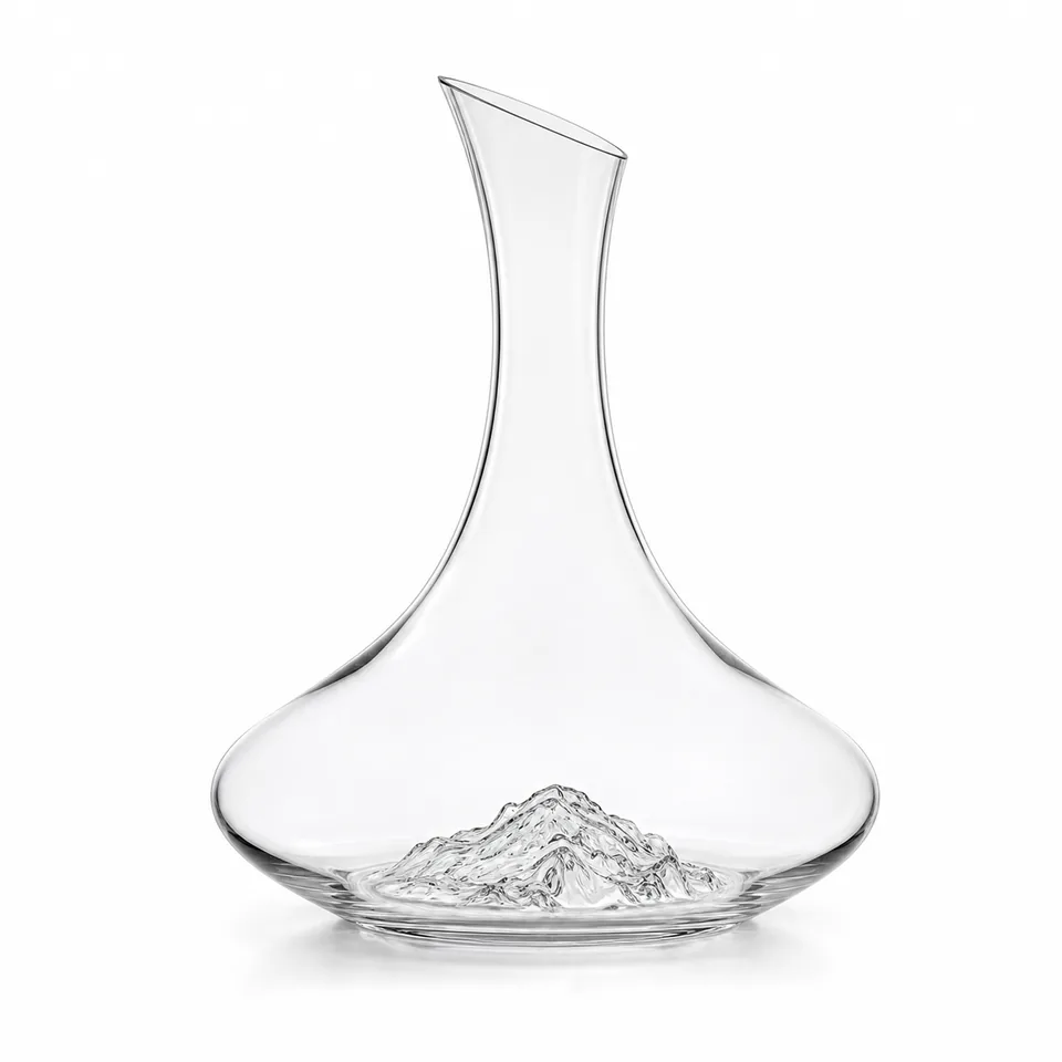 Wine decanter, clear contemporary form, model DJ9701
