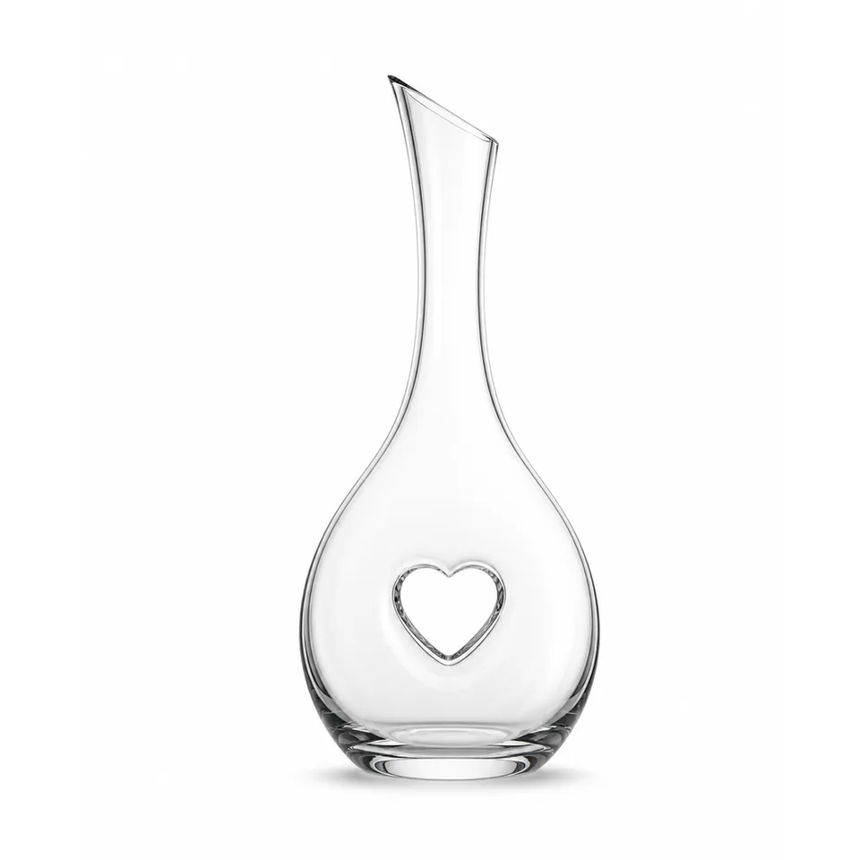Wine decanter, open-center sculpture, model DJ9806