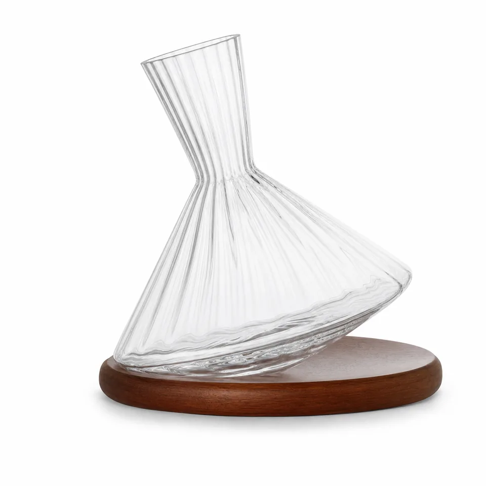 Wine decanter, clear contemporary form, model DJ9828