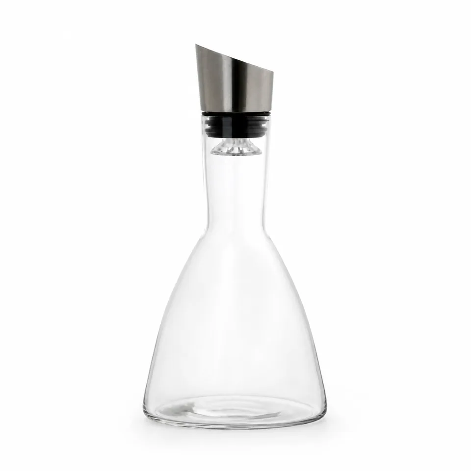 Wine decanter, stainless-steel pouring spout, model DJ9831