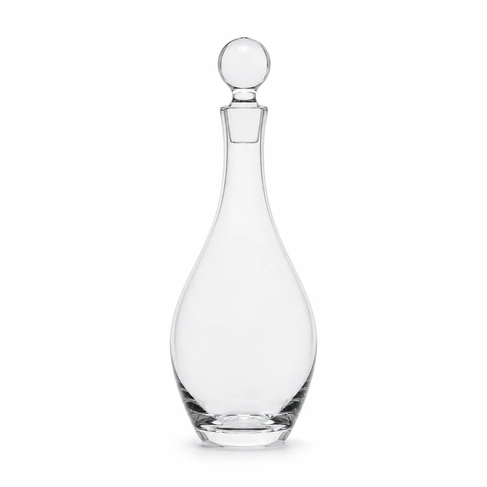 Wine decanter, clear contemporary form, model DJX027