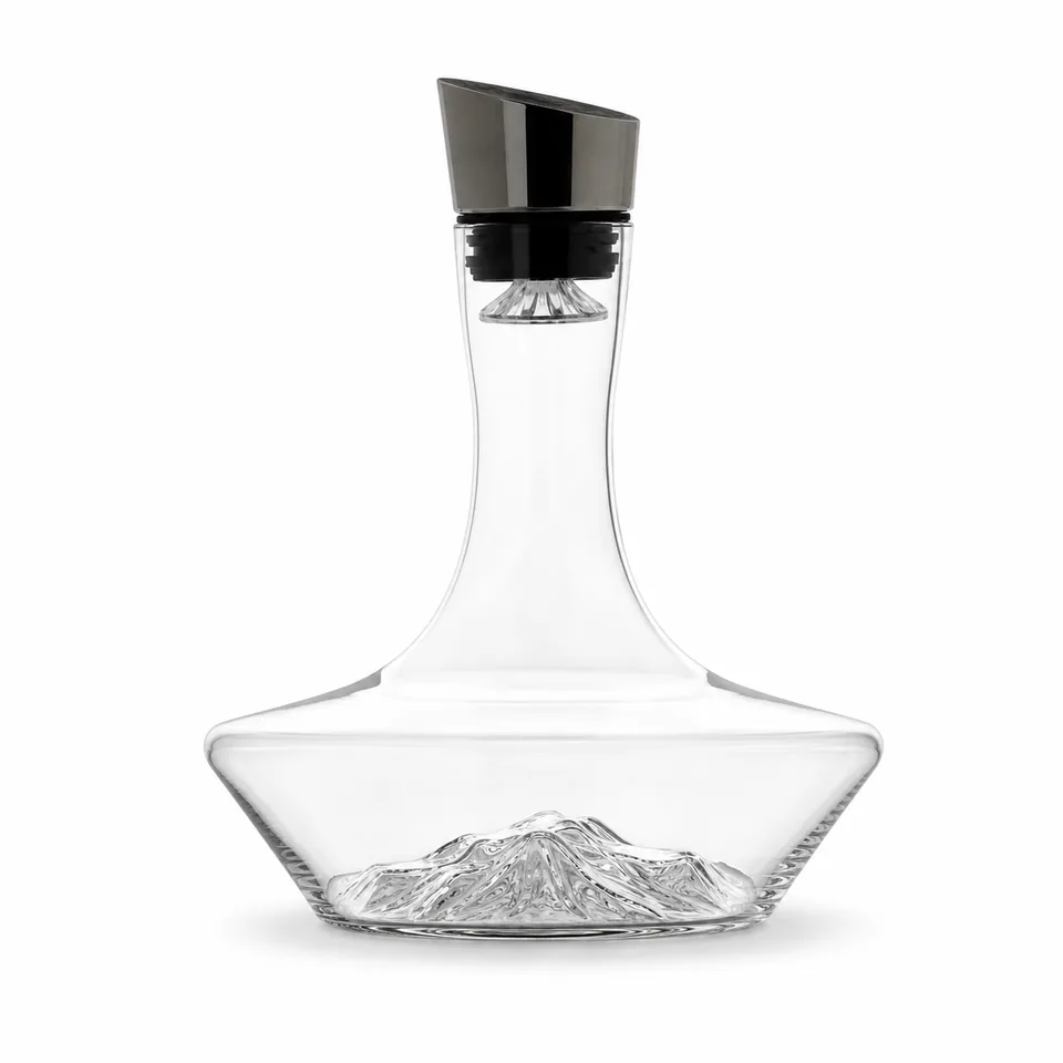Whisky decanter, clear contemporary form, model DJ9818W