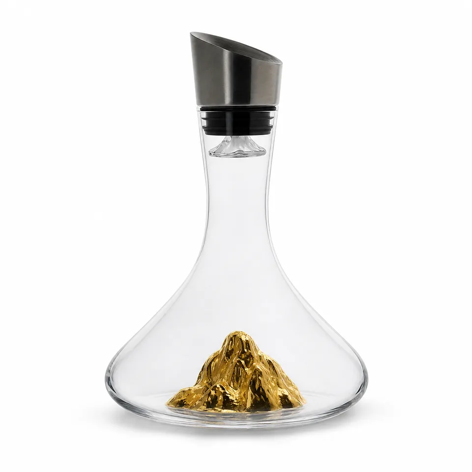 Whisky decanter, clear contemporary form, model DJ9820