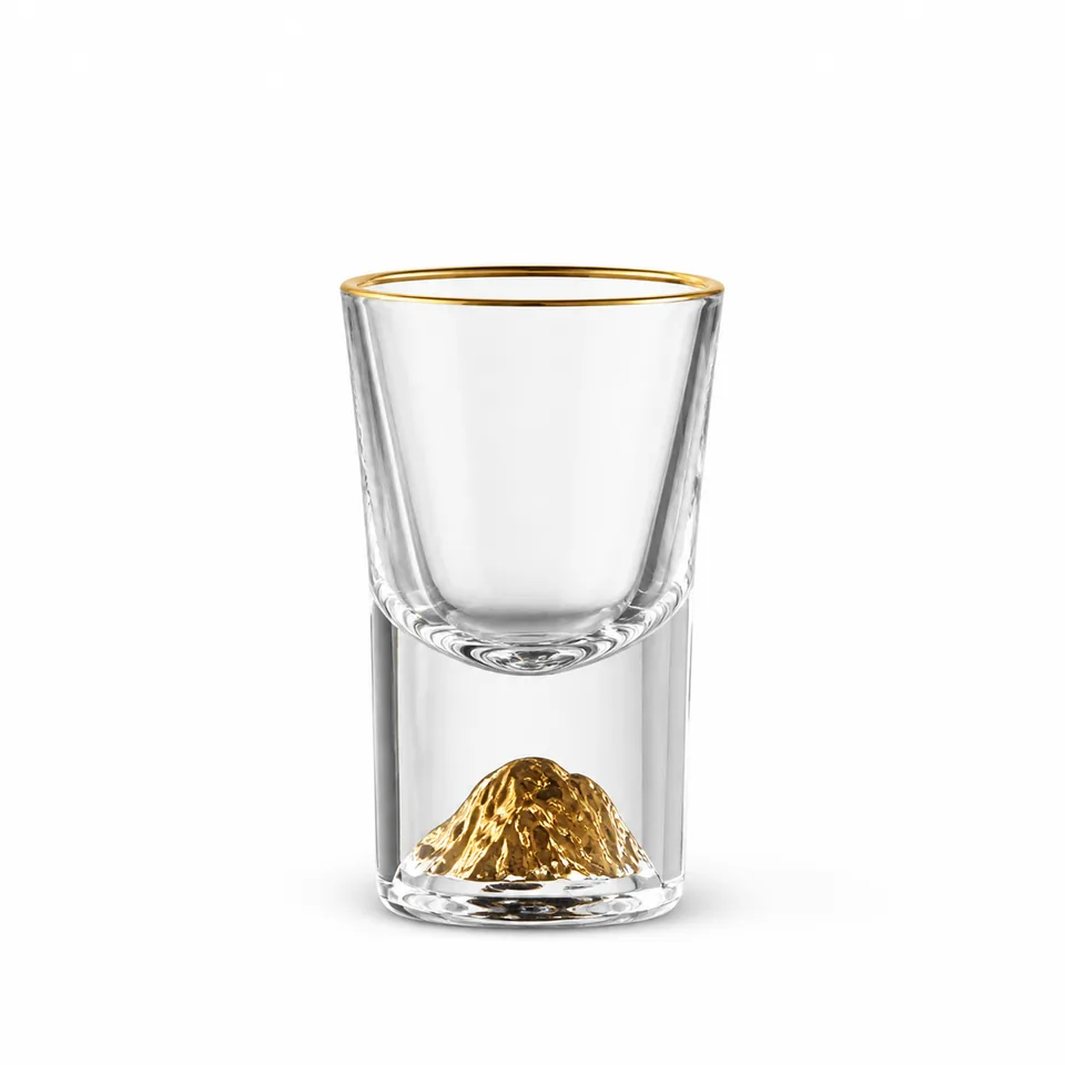 Shot / tasting glass, clear contemporary form, model DJZ005SL