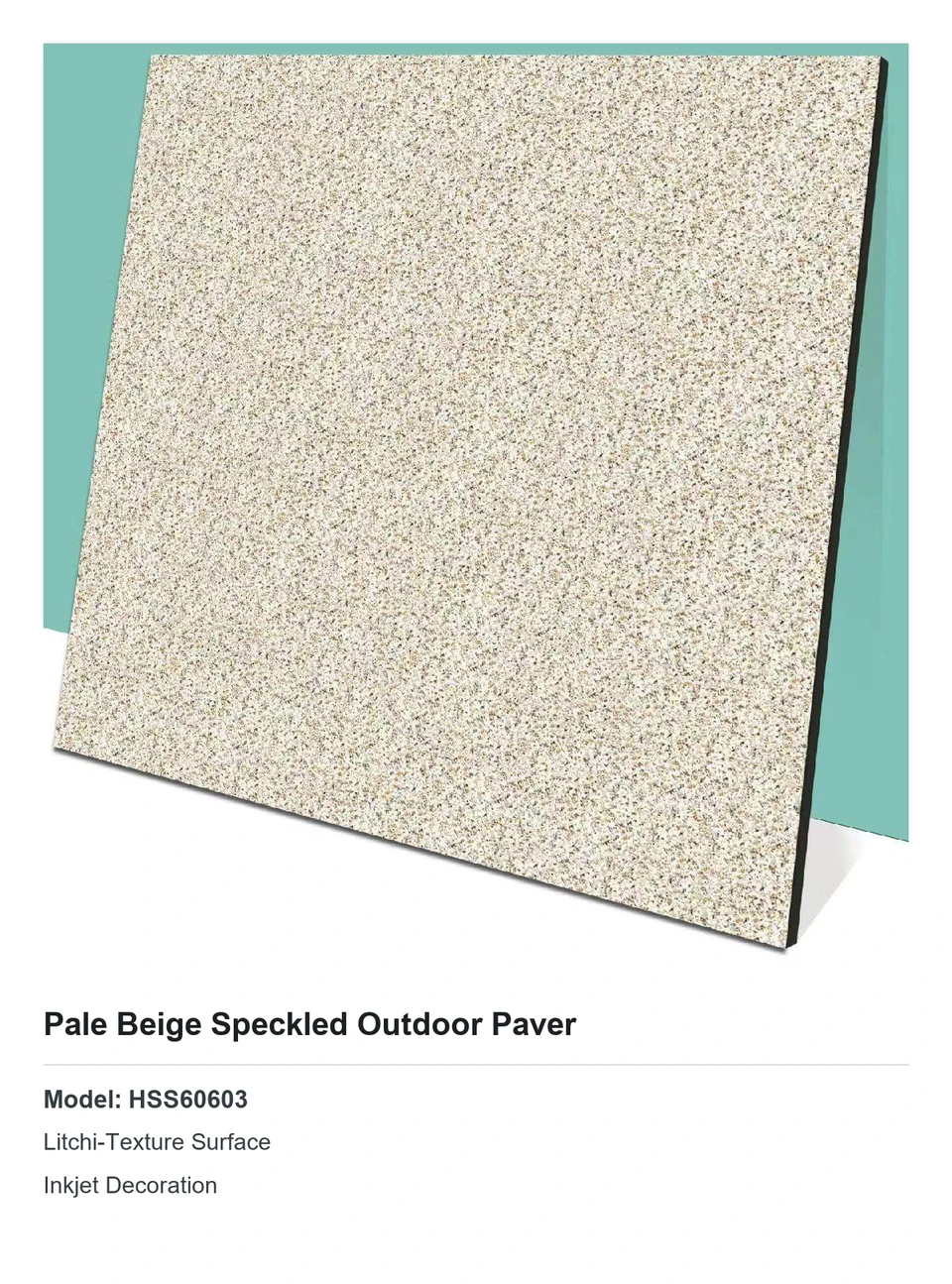 Pale Beige Speckled Outdoor Paver