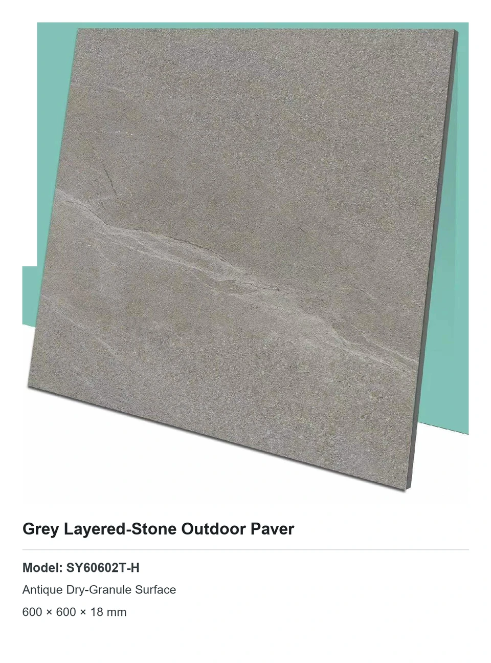 Grey Layered-Stone Outdoor Paver