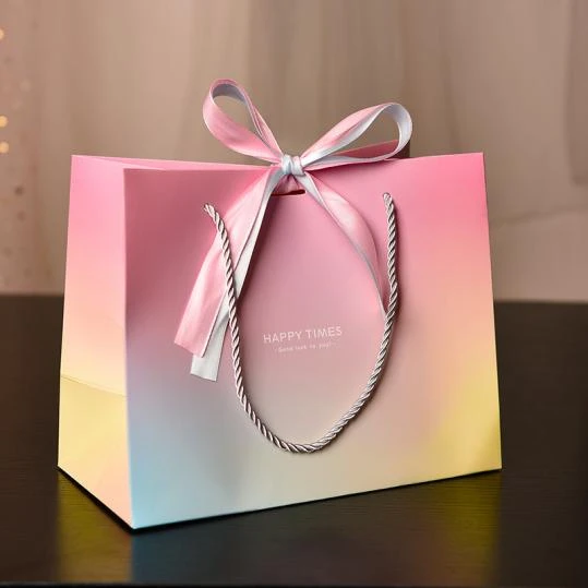 Gradient Ribbon Gift Bag