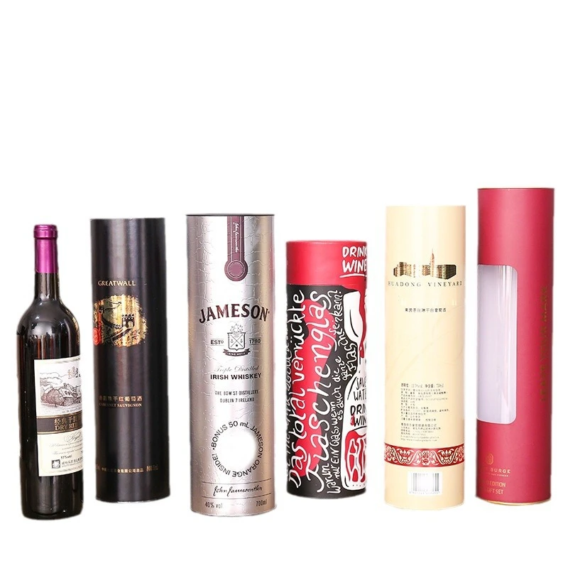 Single Bottle Cylinder Tube Box