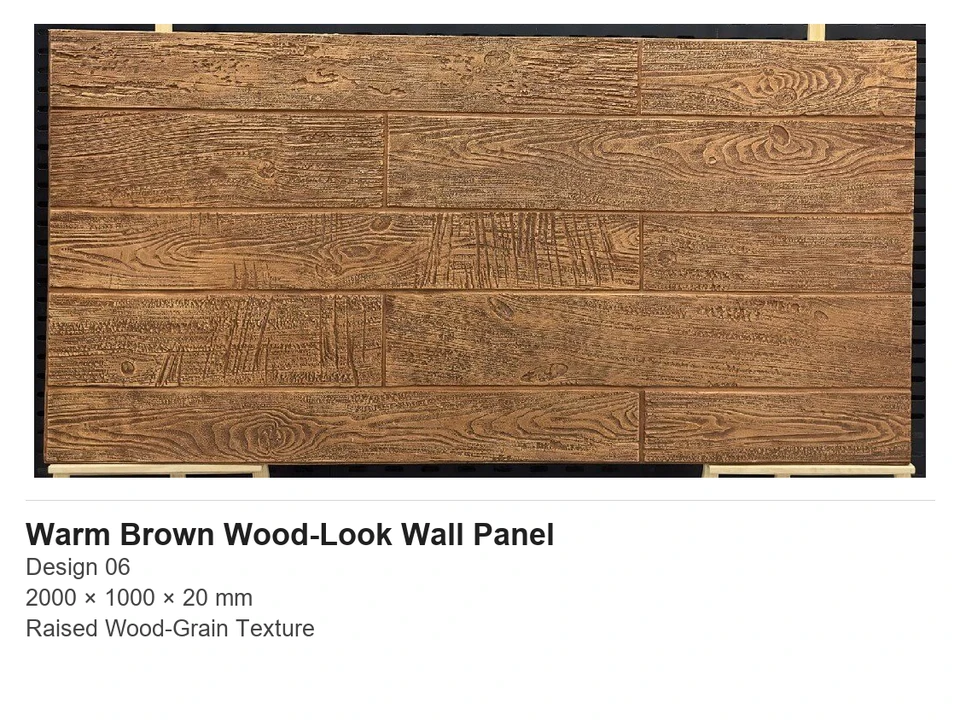 Panel Dinding Hiasan Berira Kayu Perang Hangat