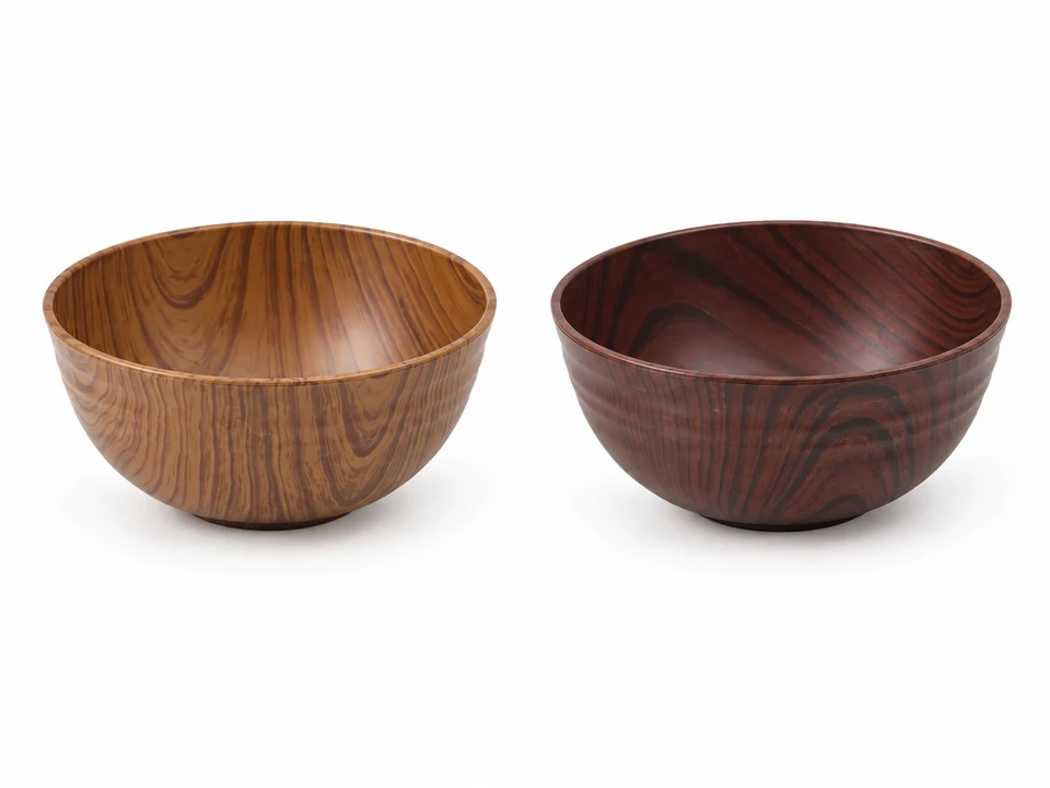 Wood-Grain PP Bowl Collection