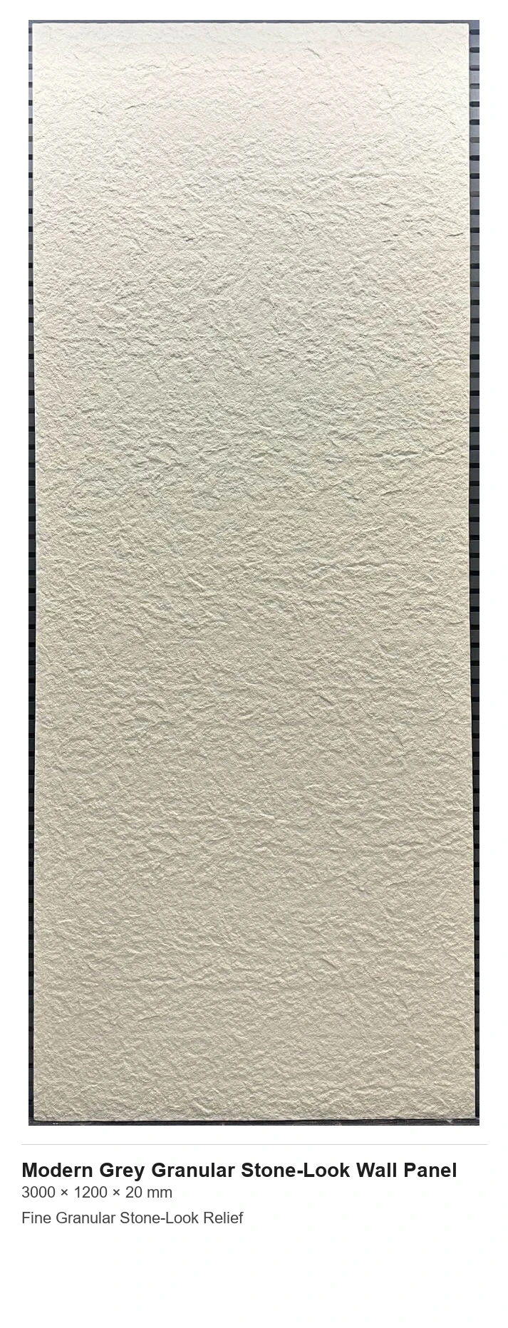 Modern Grey Granular Stone-Look Wall Panel