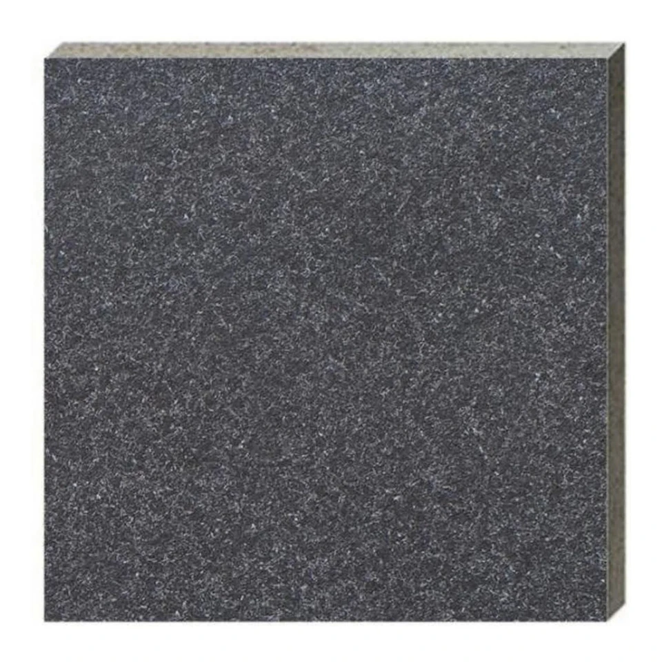 Dark Fine-Grain Fuding Black Granite-Look Porcelain Tile - MKH01-H