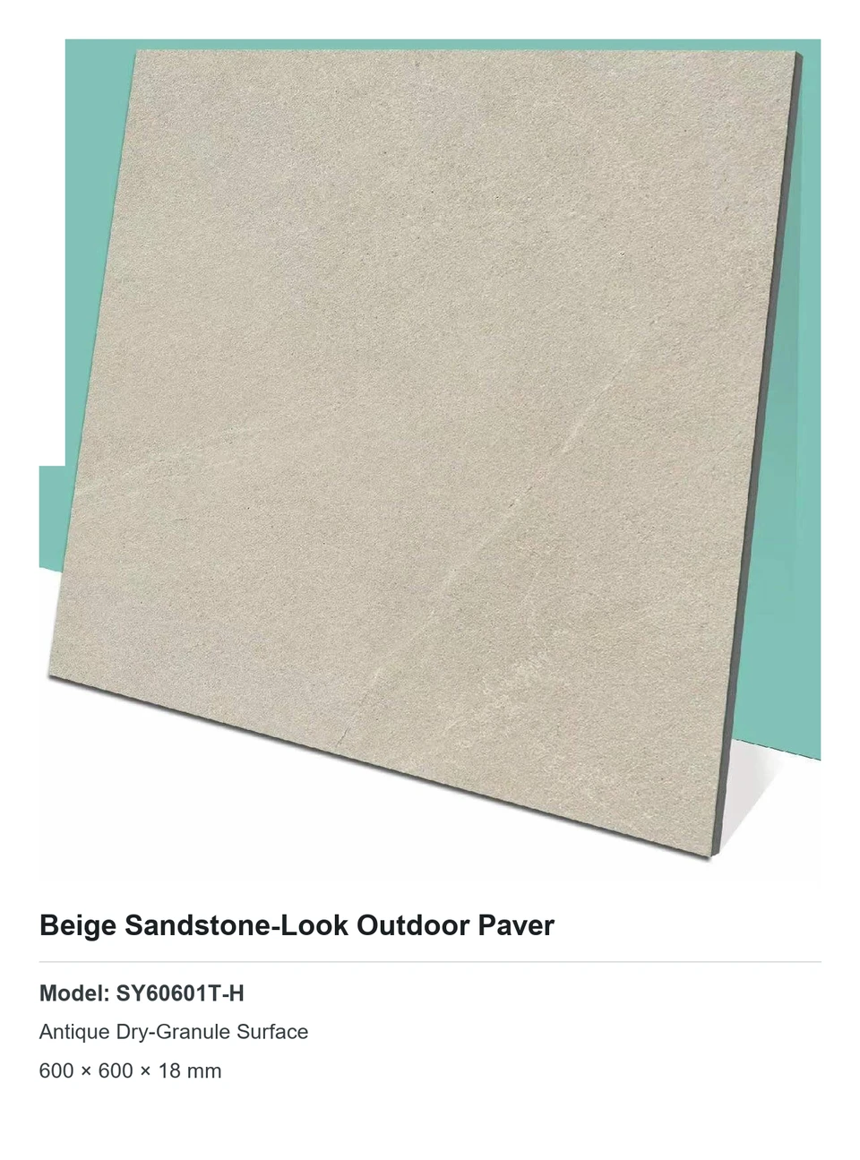 Beige Sandstone-Look Outdoor Paver