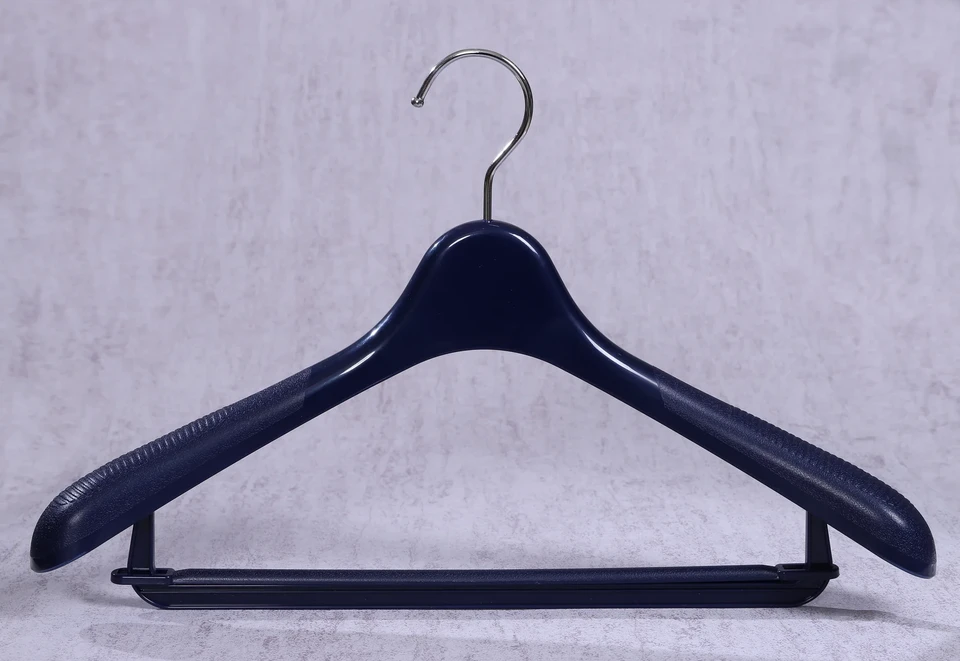 Textured Suit Hanger with Trouser Bar