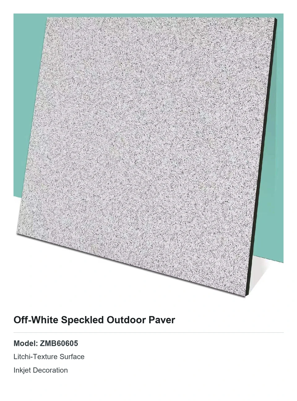 Off-White Speckled Outdoor Paver