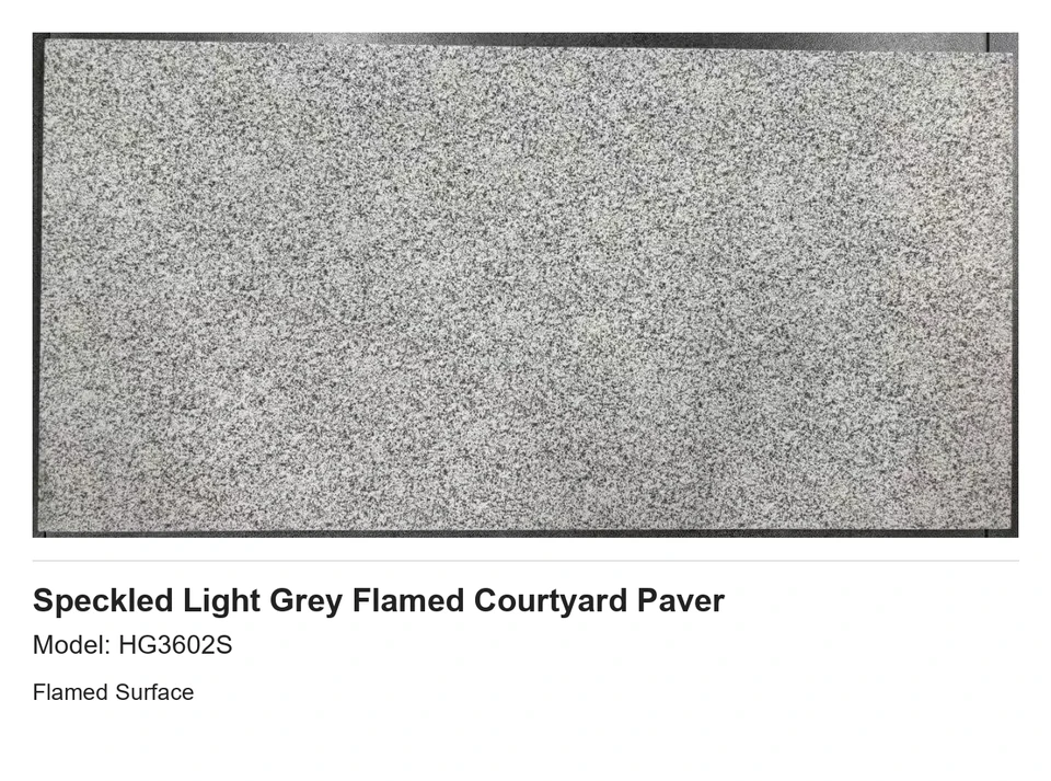 Speckled Light Grey Flamed Courtyard Paver