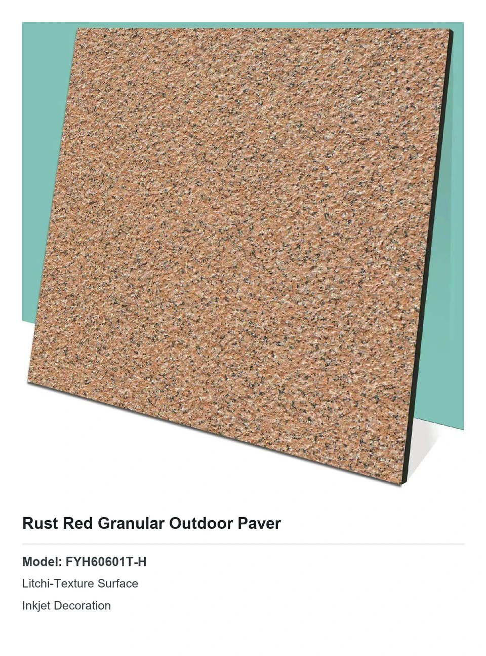 Rust Red Granular Outdoor Paver