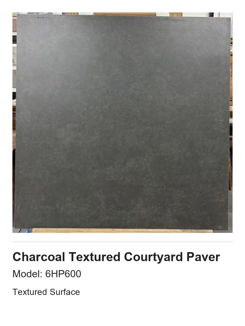 Charcoal Textured Courtyard Paver