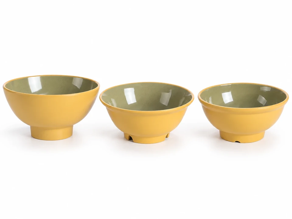 Two-Tone Speckled Melamine Bowl Collection