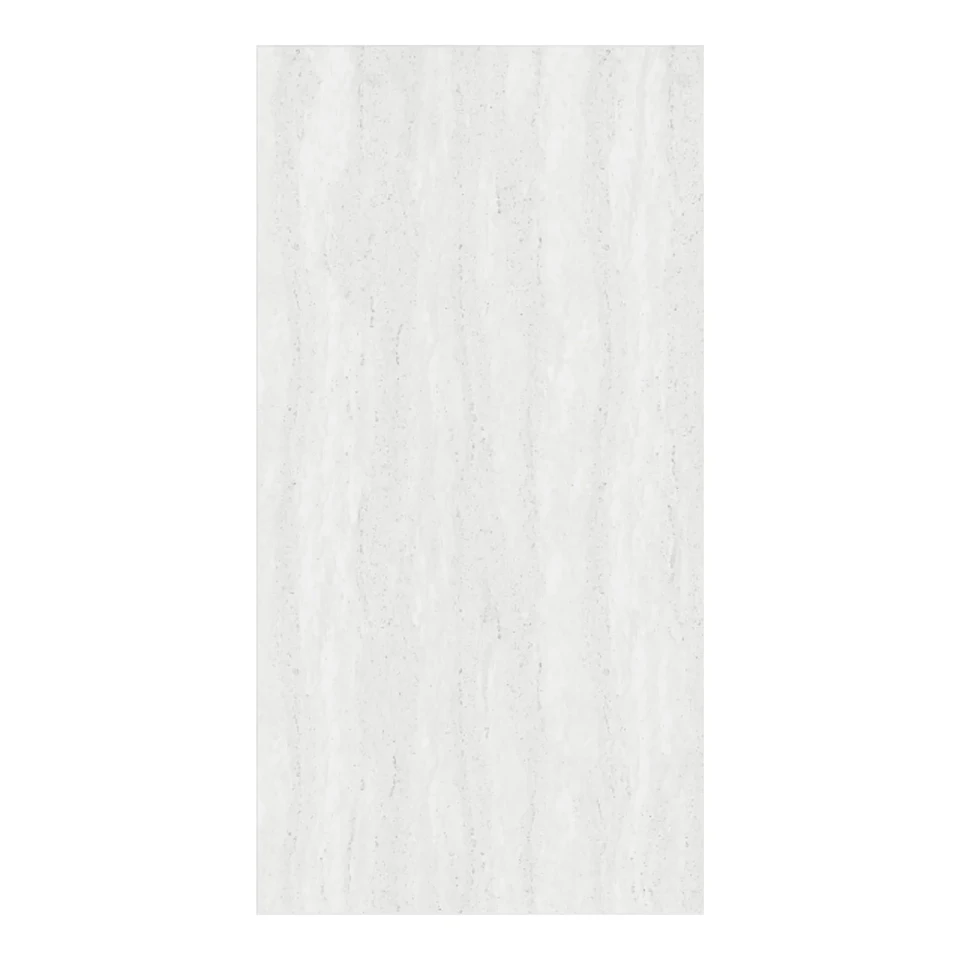 White Travertine-Look Fine Porcelain Tile