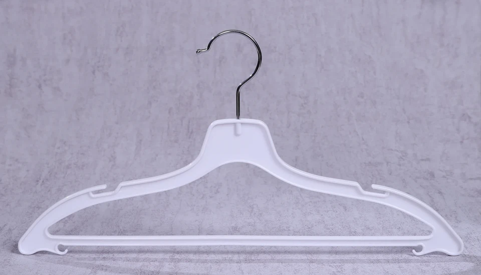 Slim Metal Hook Hanger with Trouser Bar